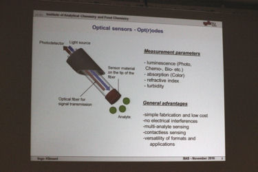 「光化学センサー（オプトード） - 原理と応用」 Prof.Ingo Klimant