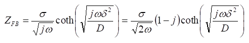 電気化学 測定 有限拡散（FD、finite　 diffusion）の理論式