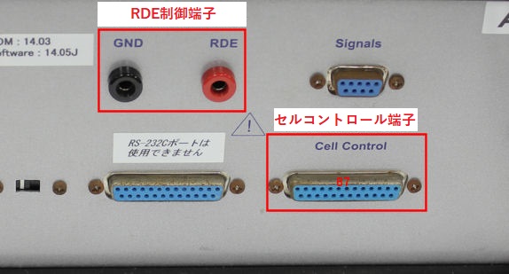 図5:モデル2325 バイポテンショスタット をSEC2020 スペクトロメーターシステム に接続するためのリモートケーブル